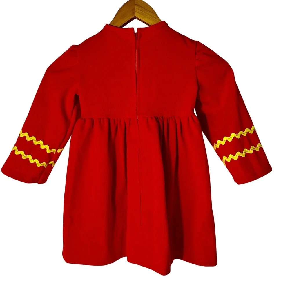 Vtg‎ German Austrian Dirndl Dress Girl's Sz 6x 7 XXS Alpine Edelweiss Folk